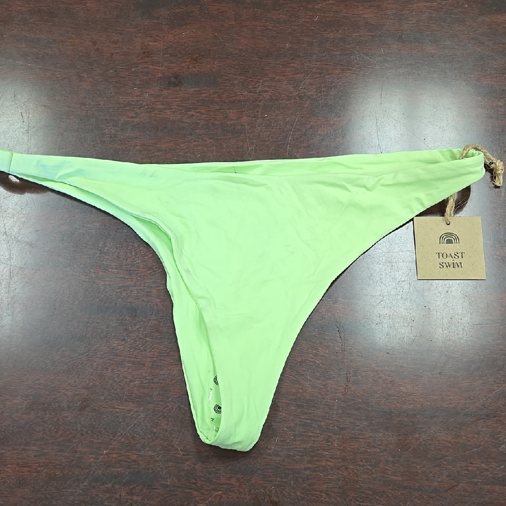 NWT Toast Swim Lime Green Bikini Bottom XL